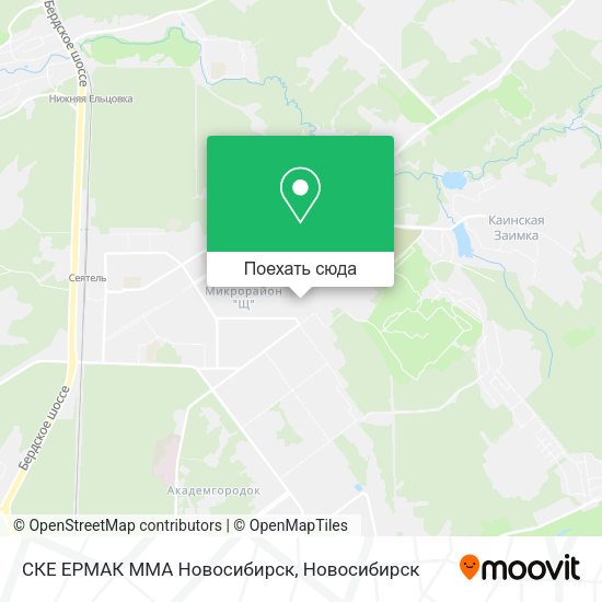 Карта СКЕ ЕРМАК ММА Новосибирск