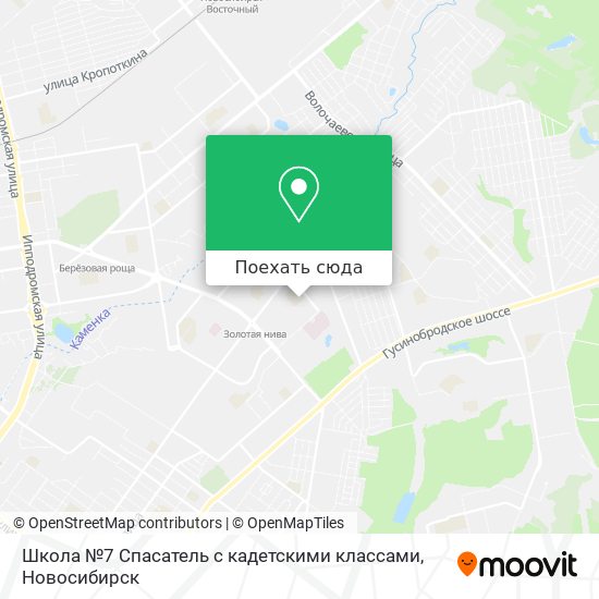 Карта Школа №7  Спасатель  с кадетскими классами