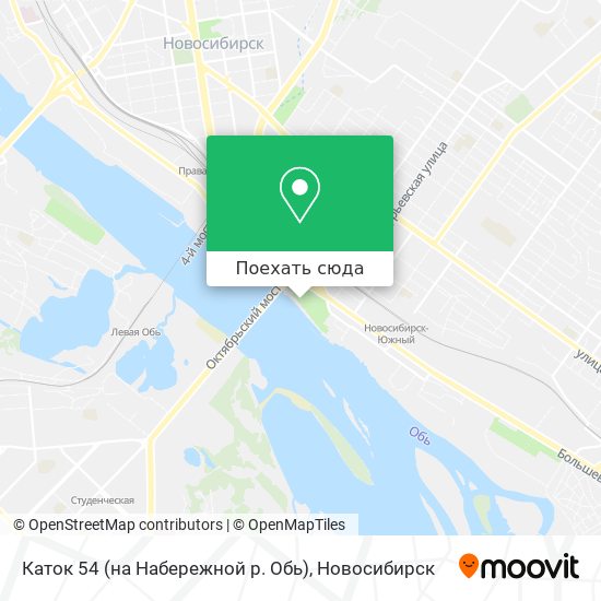 Карта Каток 54 (на Набережной р. Обь)