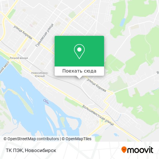 Карта ТК ПЭК