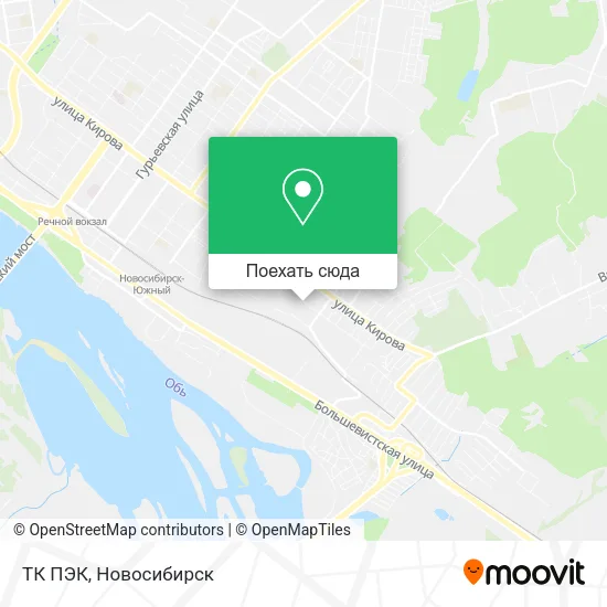 Карта ТК ПЭК