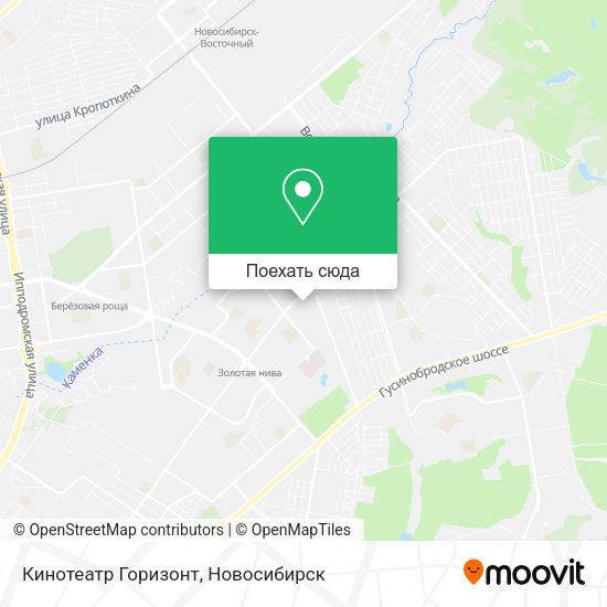 Карта Кинотеатр Горизонт
