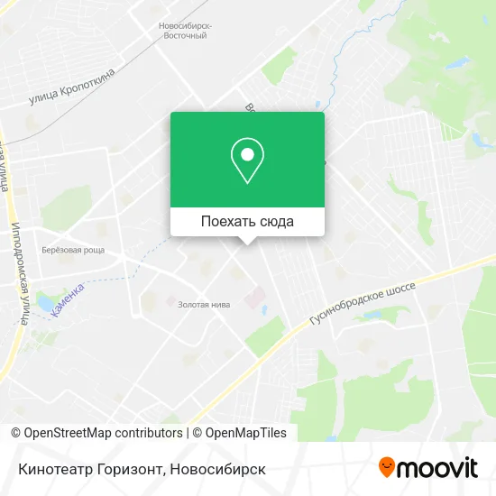 Карта Кинотеатр Горизонт