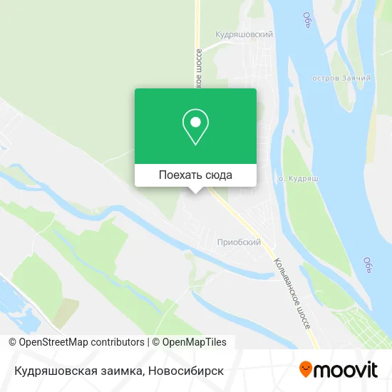 Карта Кудряшовская заимка