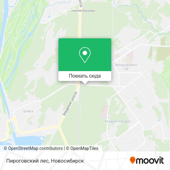 Карта Пироговский лес