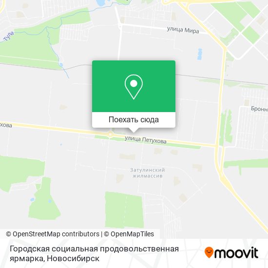 Карта Городская социальная продовольственная ярмарка