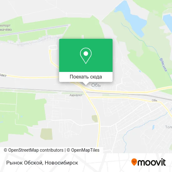 Карта Рынок Обской