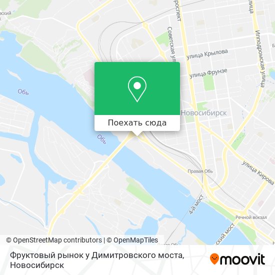 Карта Фруктовый рынок у Димитровского моста