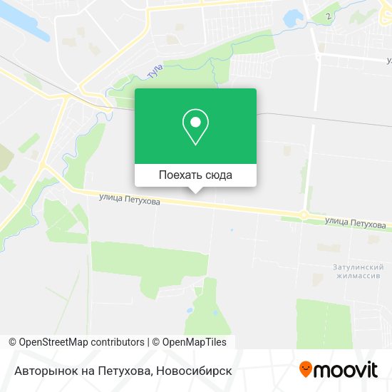 Карта Авторынок на Петухова