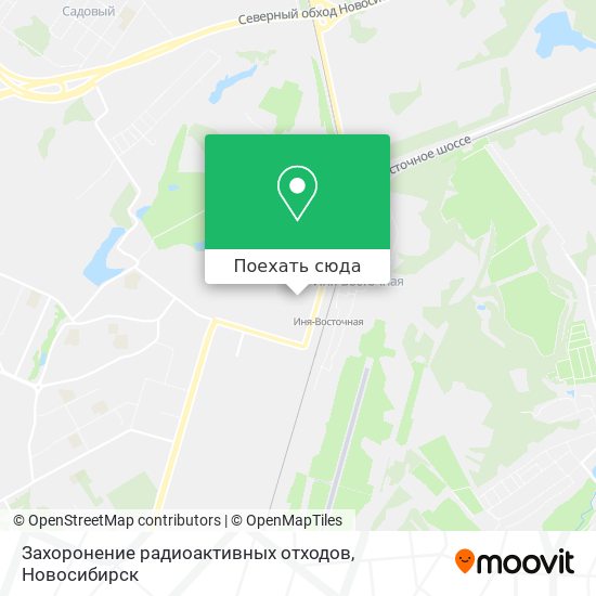 Карта Захоронение радиоактивных отходов