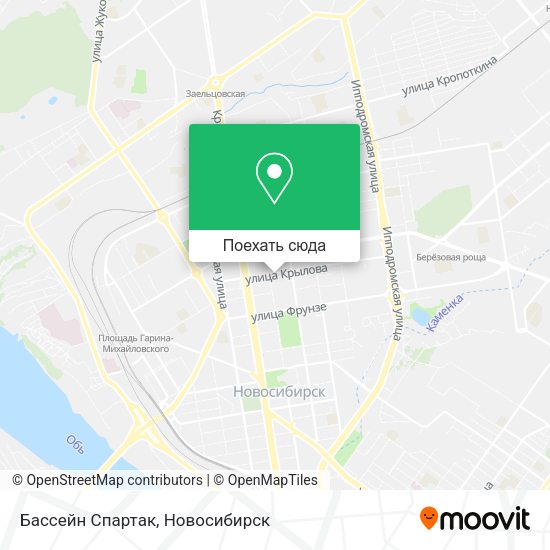 Карта Бассейн  Спартак