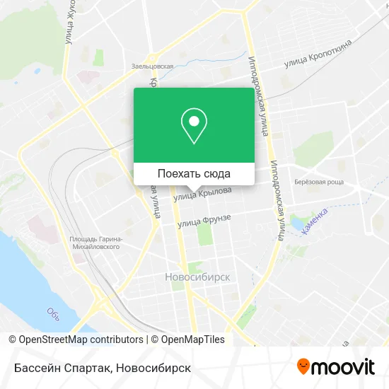 Карта Бассейн  Спартак