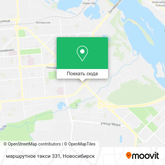 Карта маршрутное такси 331