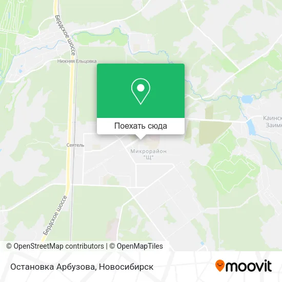 Карта Остановка  Арбузова