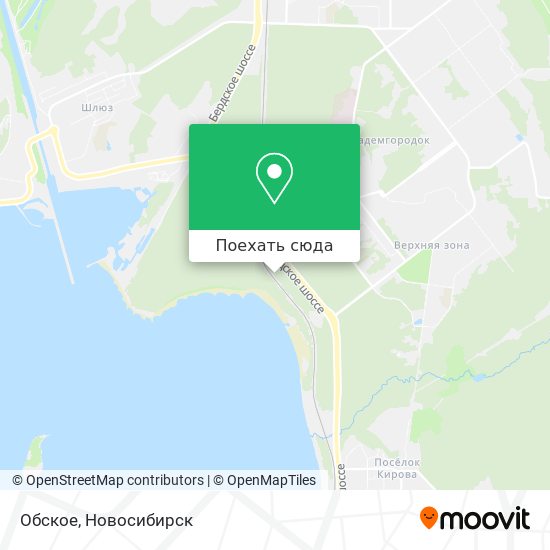 Карта Обское