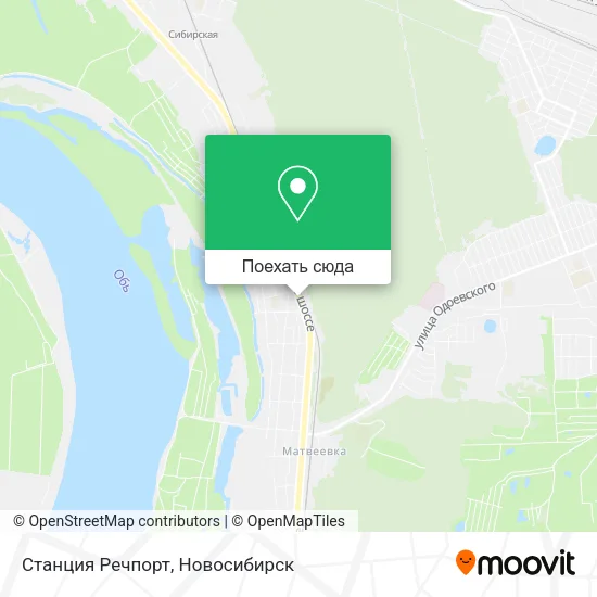 Карта Станция Речпорт