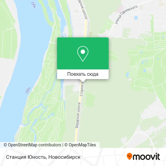 Карта Станция Юность
