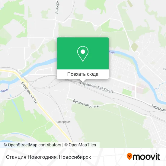 Карта Станция  Новогодняя