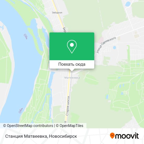 Карта Станция Матвеевка
