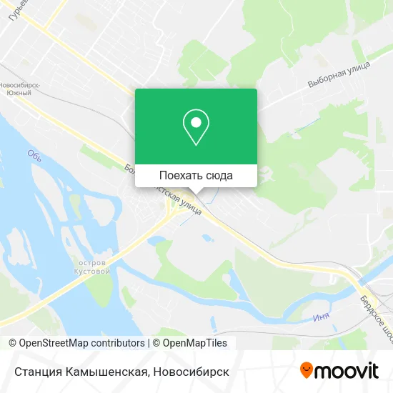 Карта Станция Камышенская