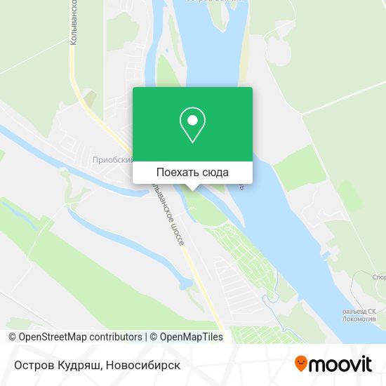 Карта Остров Кудряш