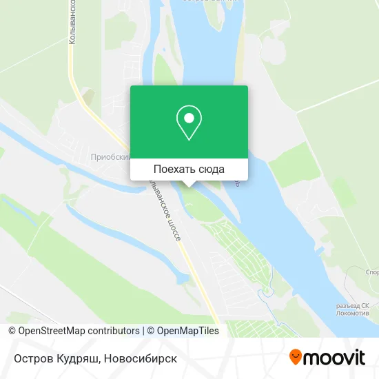 Карта Остров Кудряш
