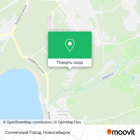 Карта Солнечный Город