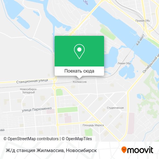 Карта Ж/д станция Жилмассив
