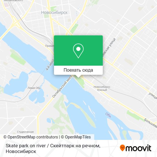 Карта Skate park on river / Скейтпарк на речном