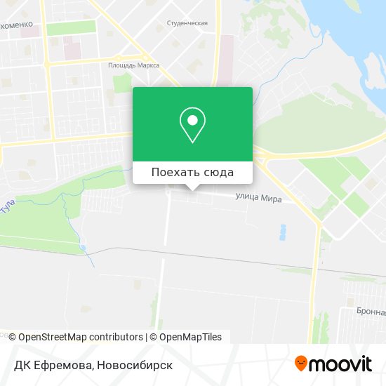 Карта ДК Ефремова