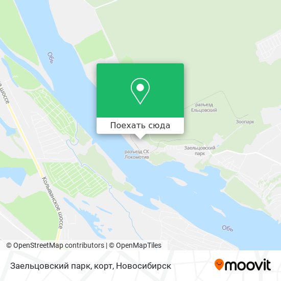 Карта Заельцовский парк, корт