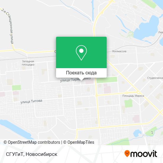 Карта СГУГиТ
