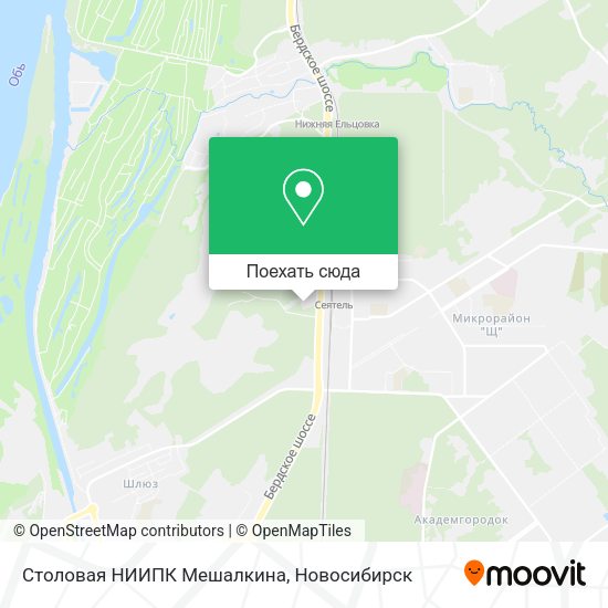Карта Столовая НИИПК Мешалкина