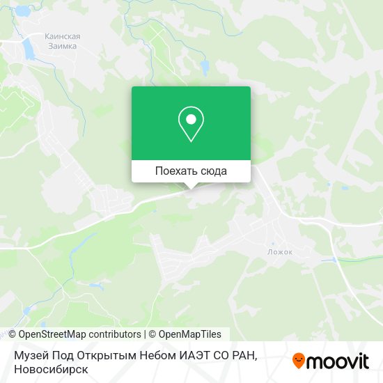 Карта Музей Под Открытым Небом ИАЭТ СО РАН