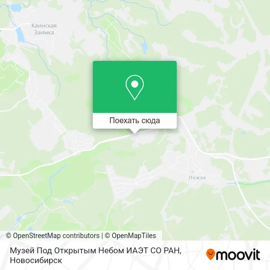 Карта Музей Под Открытым Небом ИАЭТ СО РАН