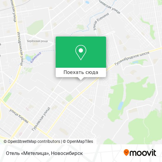 Карта Отель «Метелица»