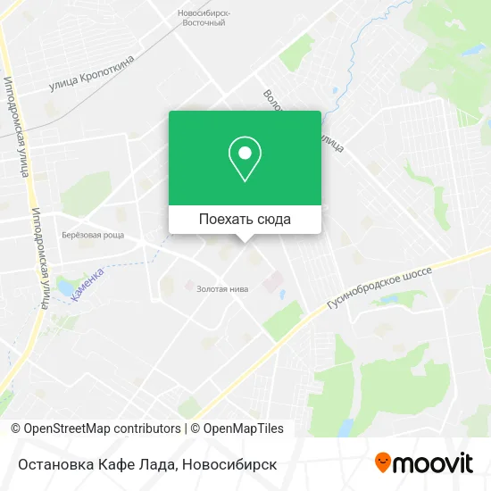 Карта Остановка Кафе Лада