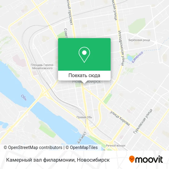 Карта Камерный зал филармонии