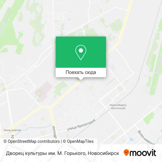 Карта Дворец культуры им. М. Горького