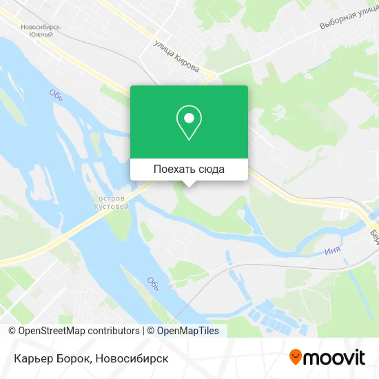 Карта Карьер Борок