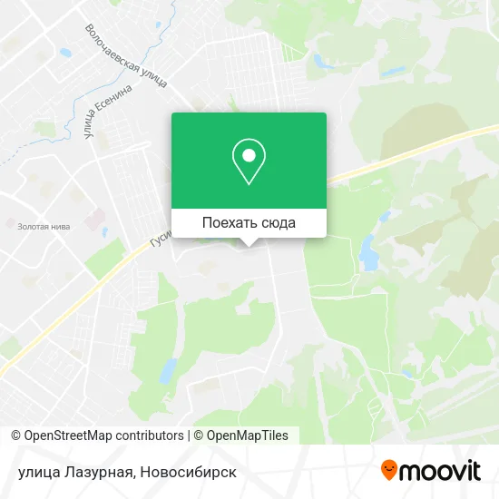 Карта улица Лазурная