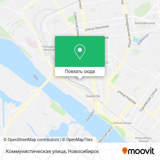 Карта Коммунистическая улица