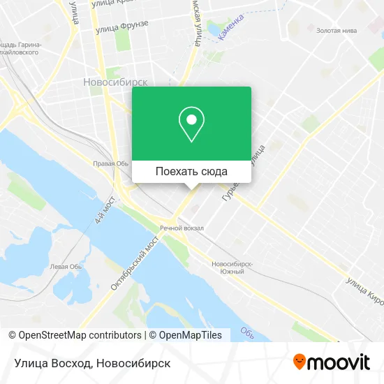 Карта Улица Восход