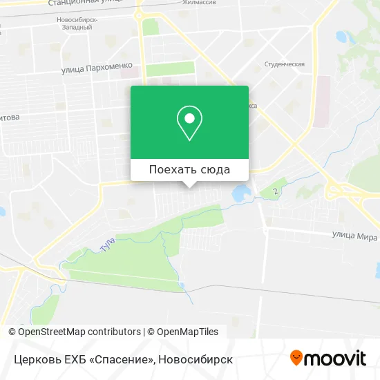 Карта Церковь ЕХБ «Спасение»
