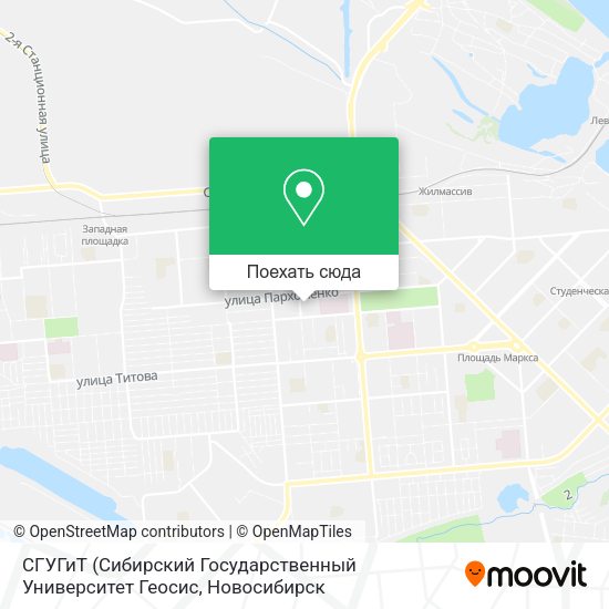 Карта СГУГиТ