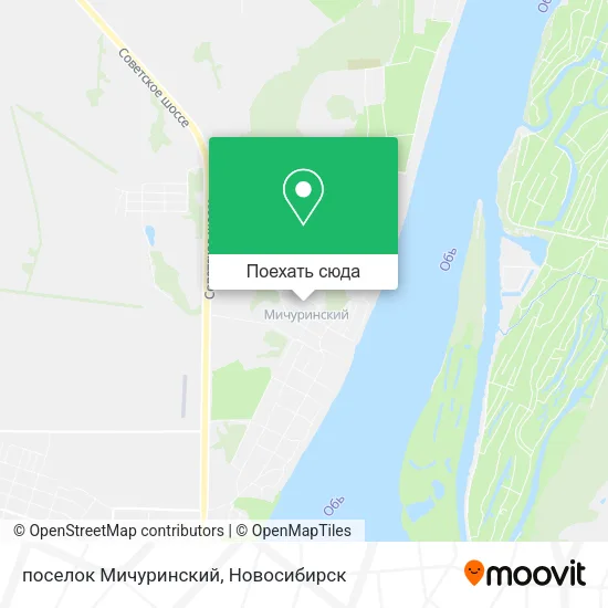 Карта поселок Мичуринский