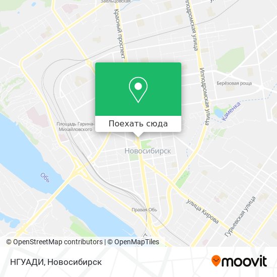 Карта НГУАДИ