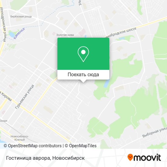 Карта Гостиница аврора