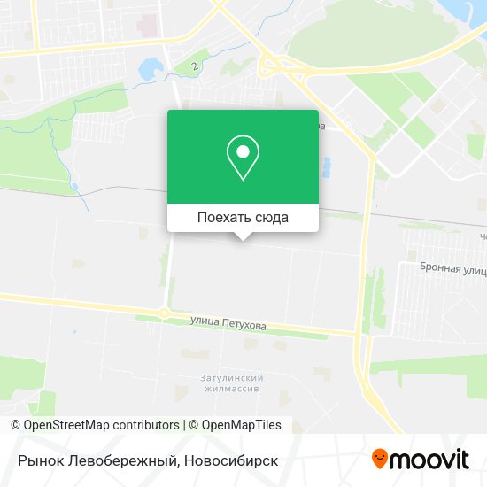 Карта Рынок  Левобережный