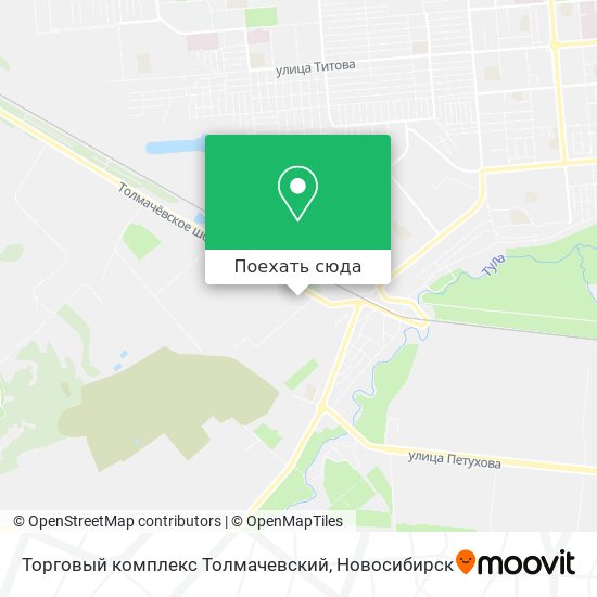 Карта Торговый комплекс  Толмачевский